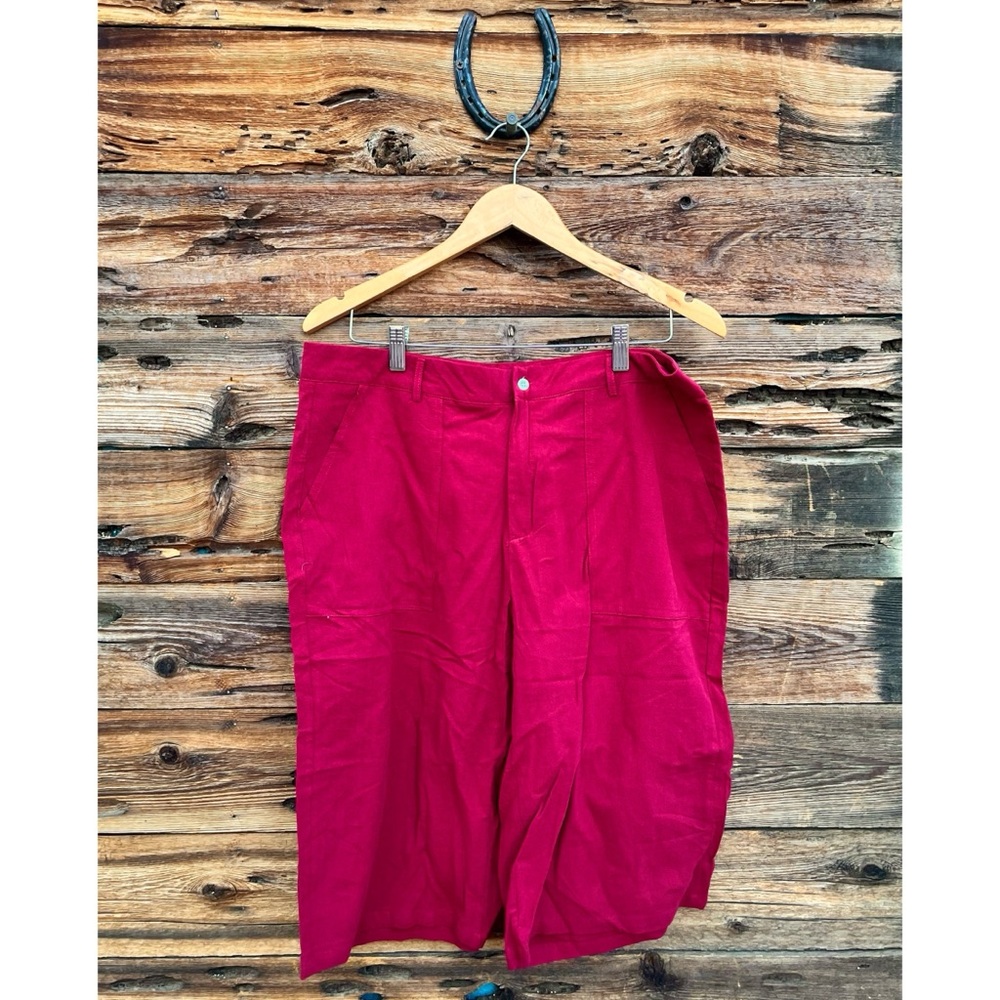 MISSLOOK | Red Capri Pants 2XL
